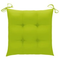 vidaXL Chair Cushions 4 pcs Bright Green 157x157x28 Fabric