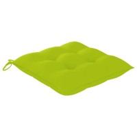 vidaXL Chair Cushions 4 pcs Bright Green 157x157x28 Fabric