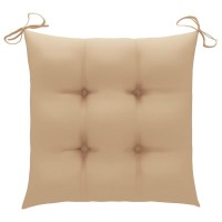 vidaXL Chair Cushions 6 pcs Beige 197x197x28 Fabric