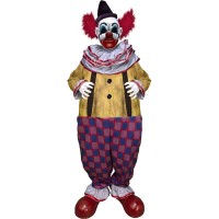 Haunted Hill Farm Motionactivated Startling Arms Clown By Tekky Talking Scare Prop Halloween Animatronic For Indoor Or Covered