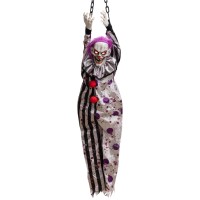 Hollyhome Halloween Animated Hanging Clown With Glowing Eyes Creepy Sound And Shaking Body Halloween Decorations Outdoor Scary H