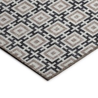 IndoorOutdoor Marlo MO1 Black Washable 8 x 10 Rug