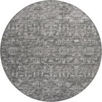 Aberdeen AB1 Graphite 8 x 8 Round Rug