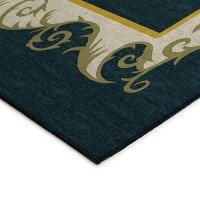 IndoorOutdoor Kendall KE4 Black Washable 3 x 5 Rug