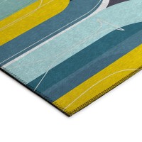 IndoorOutdoor Kendall KE13 Ink Washable 8 x 10 Rug