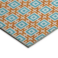 IndoorOutdoor Marlo MO1 Orange Washable 8 x 10 Rug