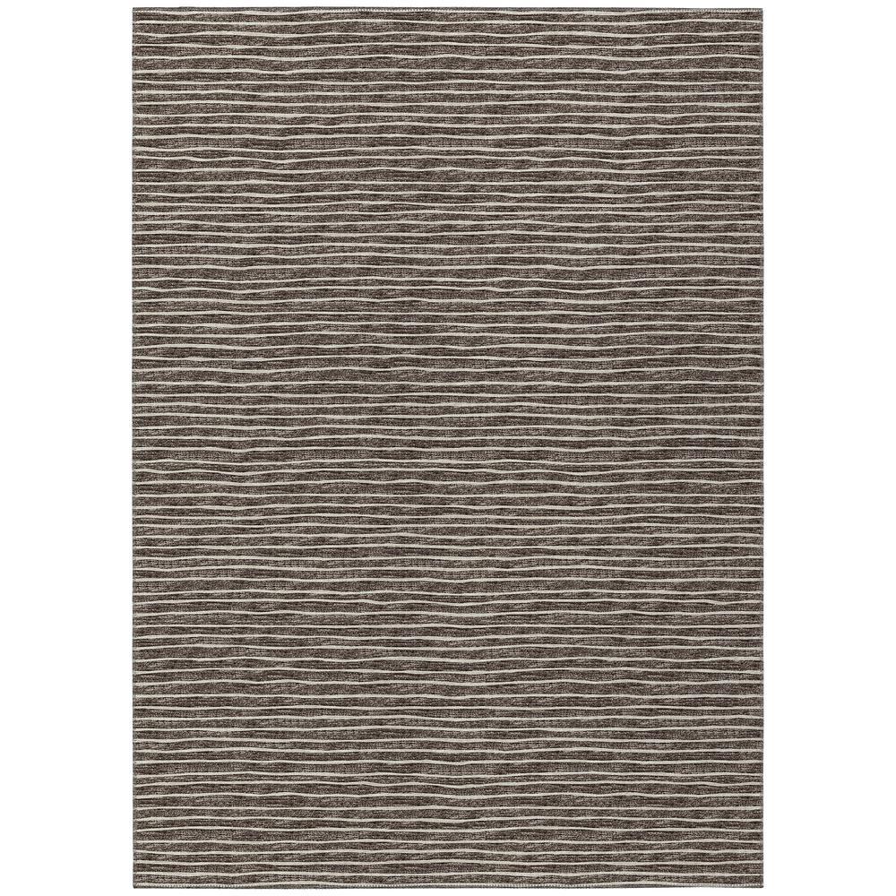 IndoorOutdoor Laidley LA1 Chocolate Washable 8 x 10 Rug