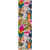 IndoorOutdoor Tropics TC5 Confetti Washable 23 x 76 Runner Rug