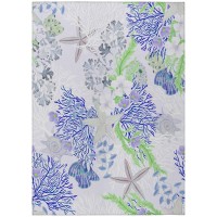 IndoorOutdoor Seabreeze SZ1 Lavender Washable 26 x 310 Rug