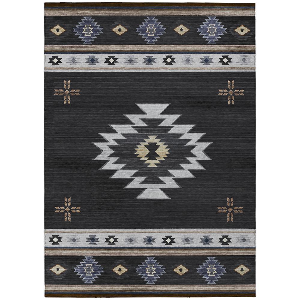 IndoorOutdoor Phoenix PH4 Black Washable 26 x 310 Rug