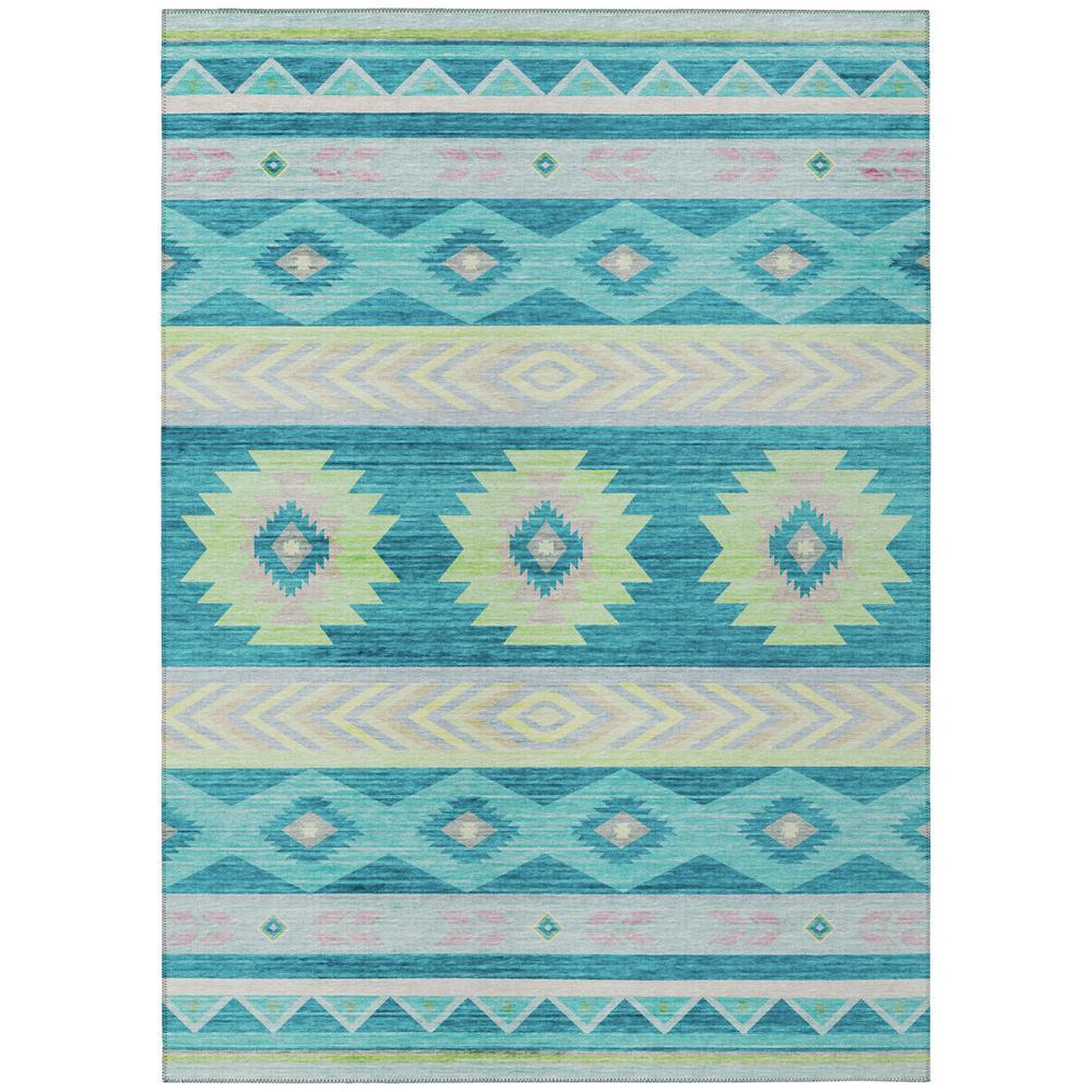 IndoorOutdoor Phoenix PH3 Teal Washable 26 x 310 Rug