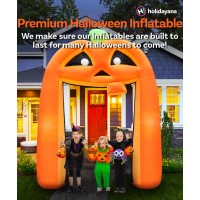 Holidayana Halloween Inflatables 10Ft Pumpkin Archway Large Inflatable Outdoor Halloween Decorations Inflatable Halloween Blow