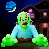 Holidayana Halloween Inflatables 7Ft Giant Zombie Large Halloween Inflatable Outdoor Decorations Inflatable Halloween Blow Ups