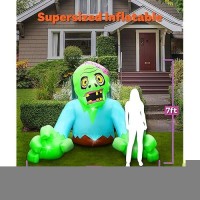 Holidayana Halloween Inflatables 7Ft Giant Zombie Large Halloween Inflatable Outdoor Decorations Inflatable Halloween Blow Ups