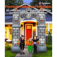 Holidayana Halloween Inflatables 9Ft Haunted Cemetery Archway Large Inflatable Outdoor Halloween Decorations Inflatable Hallow