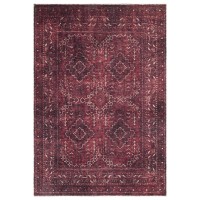 Bloom Rugs Washable Nonslip 3 X 5 Rug Dark Red Traditional Bordered Area Rug For Living Room Bedroom Dining Room And Kit