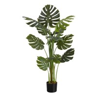 Artificial Plant 55 Tall Indoor Floor Potted Green Leaves