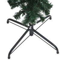 vidaXL UpsideDown Artificial 945 Christmas Tree with LED Lights Ball Set PVC Lifelike Shape Adjustable Branches Steel