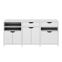 Nova 3Pc Storage Cabinet Set White