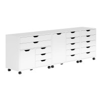 Halifax 3Pc Storage Cabinet Set White