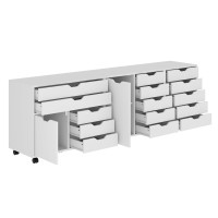 Halifax 3Pc Storage Cabinet Set White