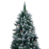 vidaXL Artificial Christmas Tree with LEDsBall SetPine Cones 709 3077617