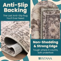 Istana Area Rugs 8X10 Beige Area Rug Foldable 8 X 10 Rug Stain Resistant Rug For Bedroom Washable Area Rugs 8X108X10 Wa