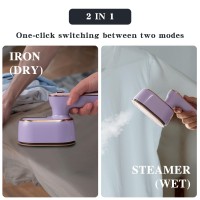 Steamer Iron For Clothes Travel Mini Handheld Size Portable Fabric Clothing Steamers Small Hand Garment Electric Steam Ironing