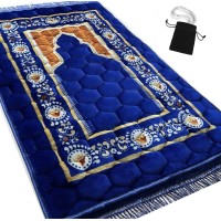 Prayer Rug Muslim Mat Islamic Padded Very Thick Prayer Rug Sajadah For Men Women With Islam Prayer Beads For Eid Travel Ramada