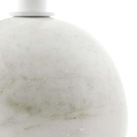 Modway Eei-6606-Whi-Whi Aliza Acacia Wood White Round Side Living Room End Table Marble Base