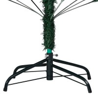 vidaXL Artificial Christmas Tree with LEDs Ball Set Realistic PVC Material EnergyEfficient LEDs Adjustable Branches Inc