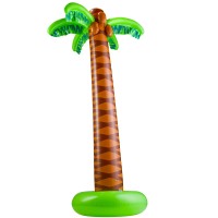 Inflatable Palm Tree With Hand Pump Pack Of 1 Large 55 Ft Blow Up Palm Trees For Hawaiian Themed Tropical Birthday Summer