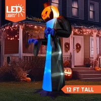 Joiedomi 12 Ft Tall Halloween Inflatables Outdoor Decorations Inflatable Halloween Decor Outdoor Scary Halloween Decorations I