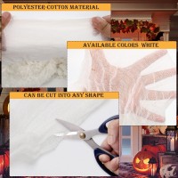 Zyp 197X787In Halloween Creepy Cloth White Spooky Fabric Large Halloween Decorations Gauze Cloth Spooky Giant Cheese Cloth For