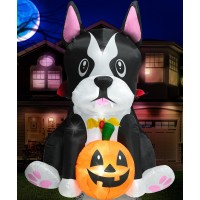 Holidayana Halloween Inflatables 5Ft Vampire Dog Large Halloween Inflatable Outdoor Decorations Inflatable Halloween Blow Ups