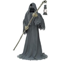 Haunted Hill Farm Motionactivated 6Ft Tall Ghostly Guide Plugin Talking Scare Prop Animatronic With Spooky Sound Effects An