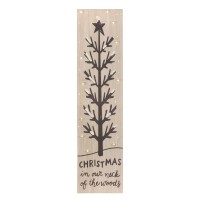 Led Christmas In Woods Sign 975L X 3975H Mdf 3 Aaa Batteries Not Included