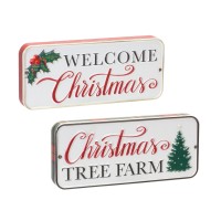 Christmas Sign Set Of 6 8L X 325H Mdfiron