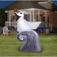 Gemmy Nightmare Before Christmas Airblown Inflatable Zero Flying 5 Ft Tall