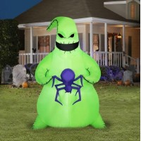 Gemmy Nightmare Before Christmas Airblown Inflatable Oogie Boogie Holding Spider 5 Ft Tall