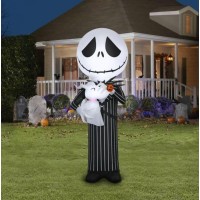 Gemmy Nightmare Before Christmas Airblown Inflatable Jack Holding Zero 5 Ft Tall