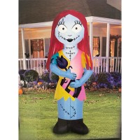 Gemmy Nightmare Before Christmas Airblown Inflatable Sally Holding Rose 5 Ft Tall