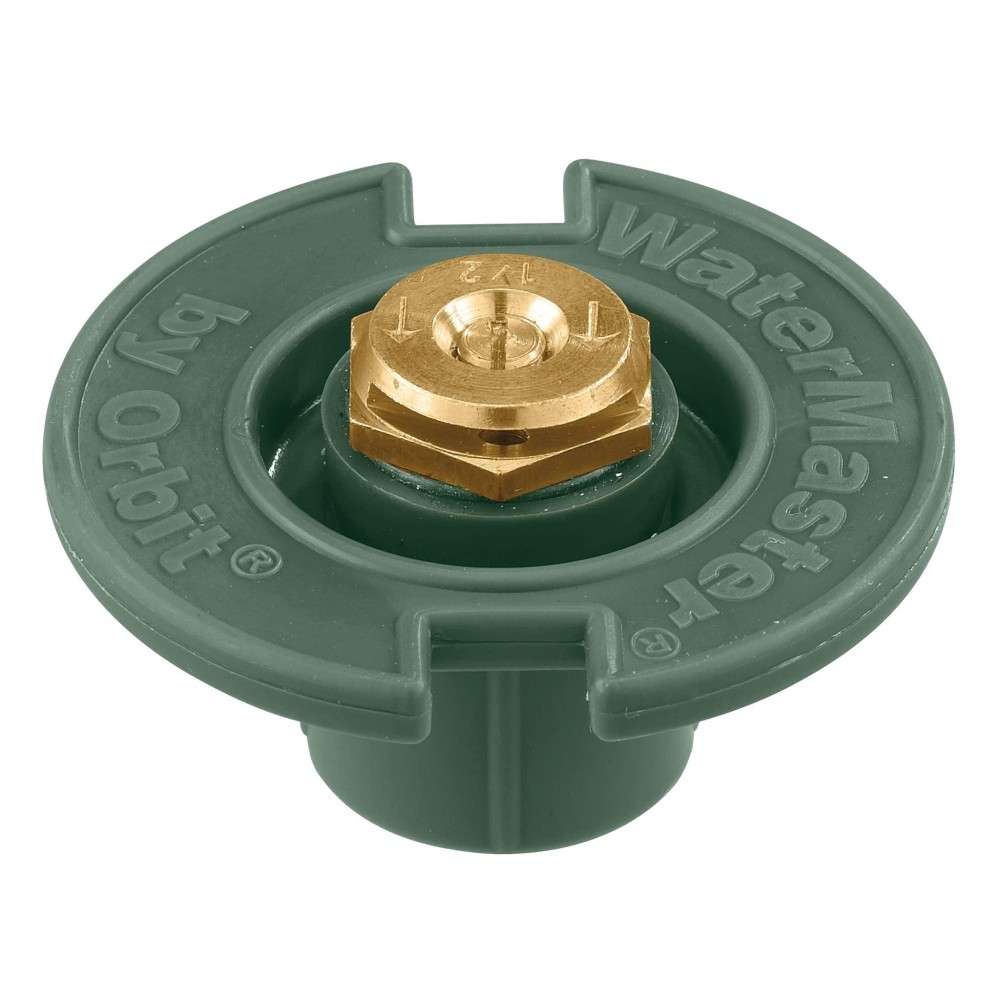 Orbit 54025 Plastic Flush Head Sprinkler With Brass Half Pattern Spray Nozzle