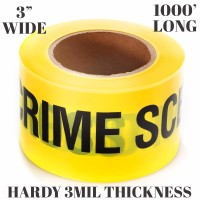 Caution Police Or Biohazard High Visibility Tape 1000 Ft Halloween Decoration Tape For Haunted Houses Yard D Cor Parties