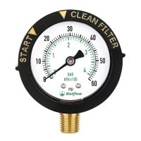 Watflow 2 Start And Clean Filter Pressure Gauge Water Pressure Gauge Pool Filter Pressure Gauge Swimming Pool Gauge 14N