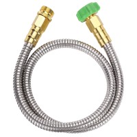 Unco Short Garden Hose 3 Feet Heavy Duty Stainless Steel Hose Water Garden Hose Metal Garden Hose Outdoor Garden Hose Non