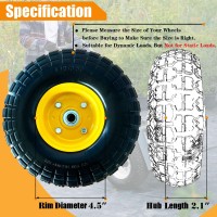 4103504 Tire And Wheel 10 Flat Free Solid Tire Wheel With 58 Bearings 21 Offset Hub For Gorilla Cart Garden Carts Do