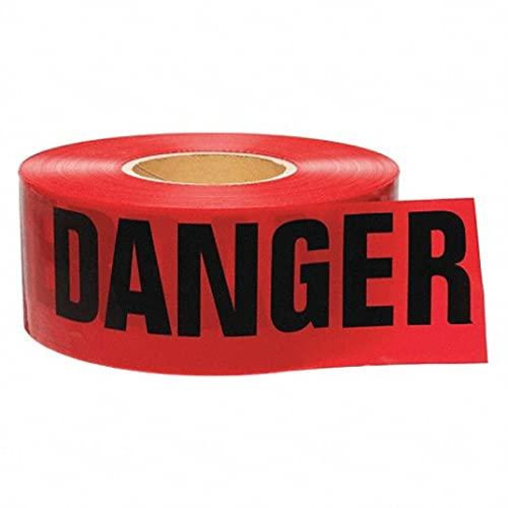 Ateret Premium Red Danger Tape 1Pack 3 Inch X 1000 Feet Hazard Safety Tape Construction Tape For Dangerhazardous Area Ideal