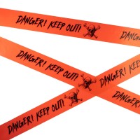 Caution Police Or Biohazard High Visibility Tape 1000 Ft Halloween Decoration Tape For Haunted Houses Yard D Cor Parties