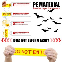 Halloween Decorations Caution Tape Do Not Enter Yellow Scary Caution Tape Roll 48Cm25M Hazard Warning Tape Indoor Barricade Sa